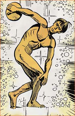 e discobole selon Jean-Claude Mézières.