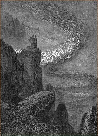 La divine comédie par Gustave Doré.
