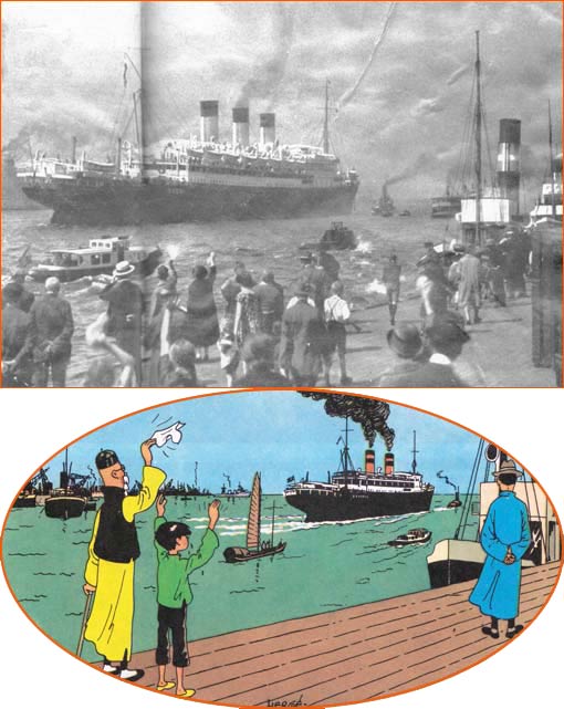 Photo d'archives d'Hergé.