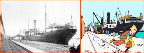 Photo d'archives d'Hergé.