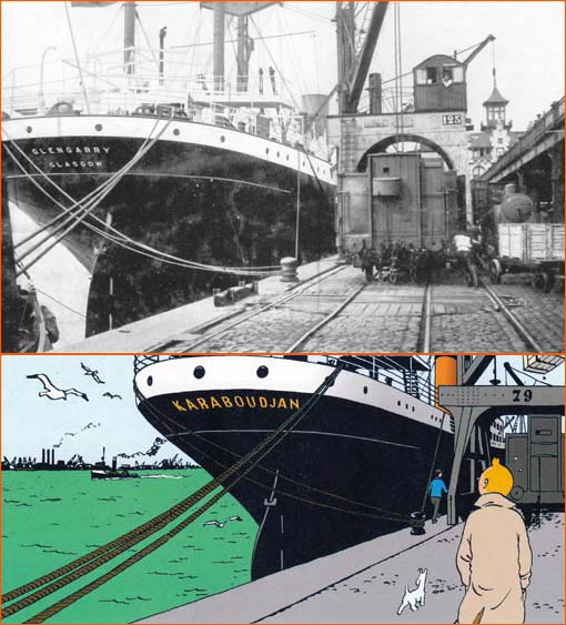 Photo d'archives d'Hergé.