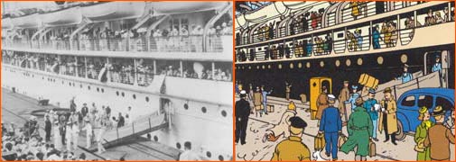 Photo d'archives d'Hergé.