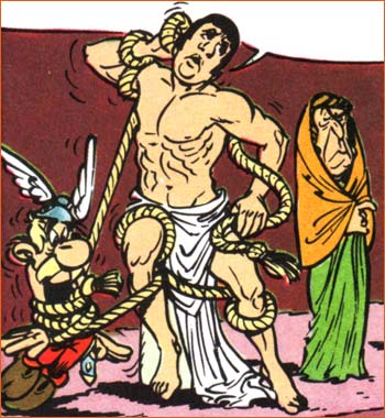 Le Groupe du Laocoon selon Albert Uderzo.