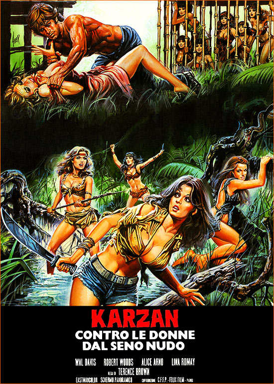 Maciste contre la reine des Amazones de Jesús Franco (1974).