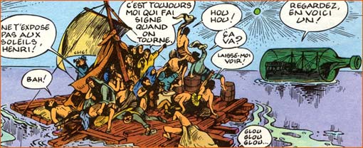 Le radeau de la Méduse selon Fred.