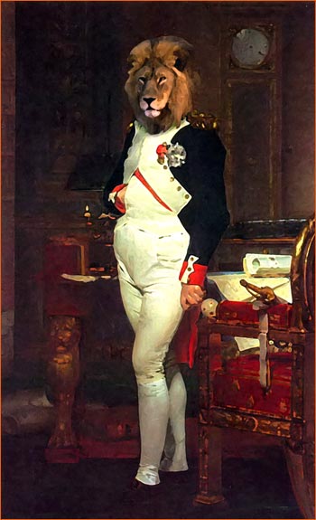 Napoléon dans son cabinet de travail selon Bryan Talbot.
