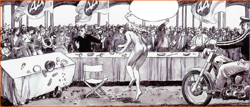 L'Histoire de Nastagio degli Onesti (Troisième panneau) selon Milo Manara.