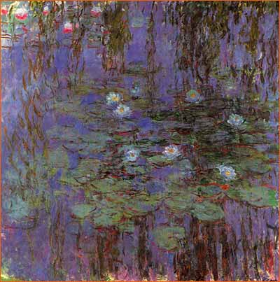 Nymphéas bleus de Claude Monet.