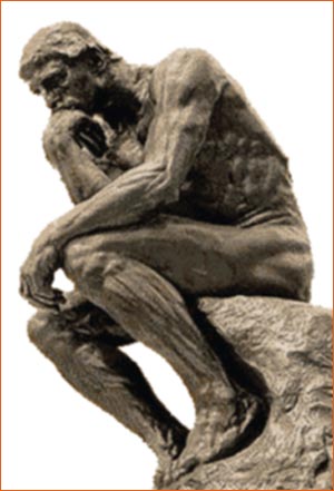 Le Penseur de Rodin.