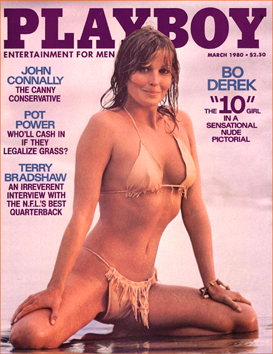 Photographie de Bo Derek par John Derek pour la couverture de Playboy (Mars 1980).