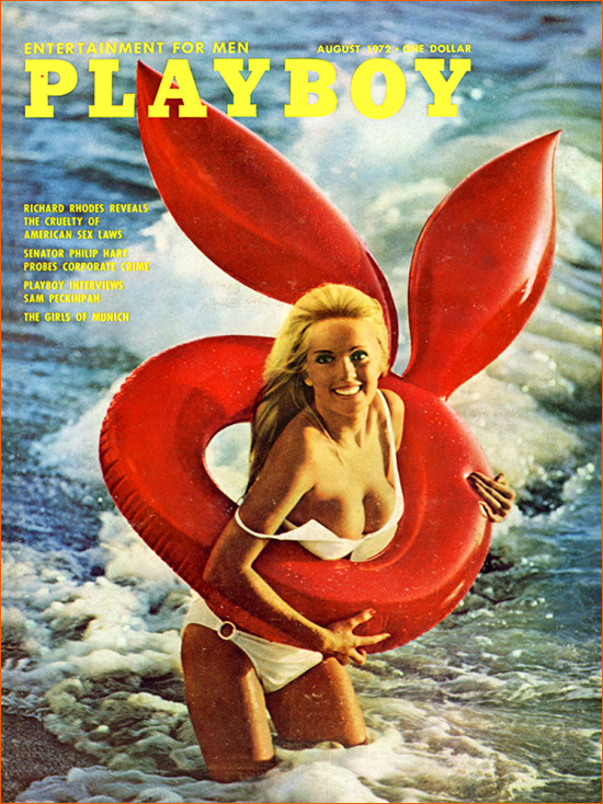Photographie de Carol Vitale par Alexas Urba pour la couverture de Playboy (Août 1972).