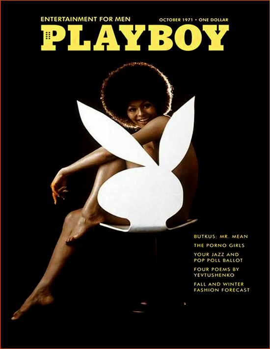 Photographie de Darine Stern par Richard Fegley pour la couverture de Playboy (Octobre 1971).