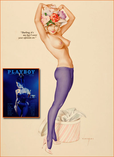 Illustration d'Alberto Vargas pour Playboy.