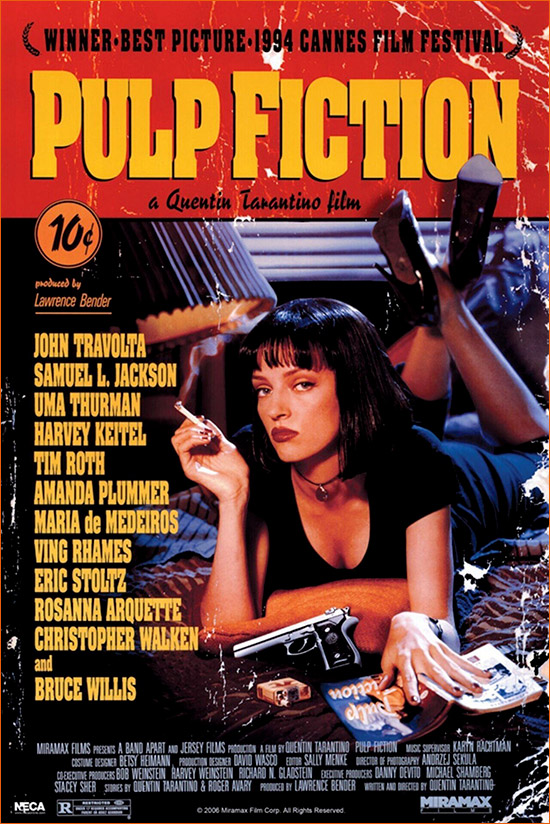 Pulp Fiction de Quentin Tarantino.