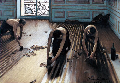 Les raboteurs de parquet de Gustave Caillebotte.