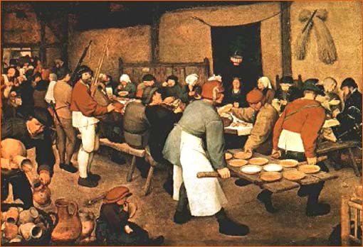 Le repas de noces de Pieter Bruegel.