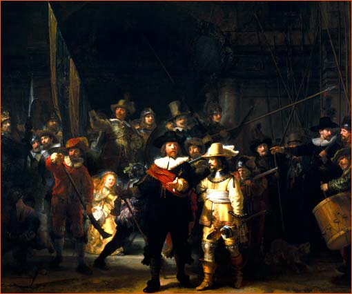 La ronde de nuit de Rembrandt.