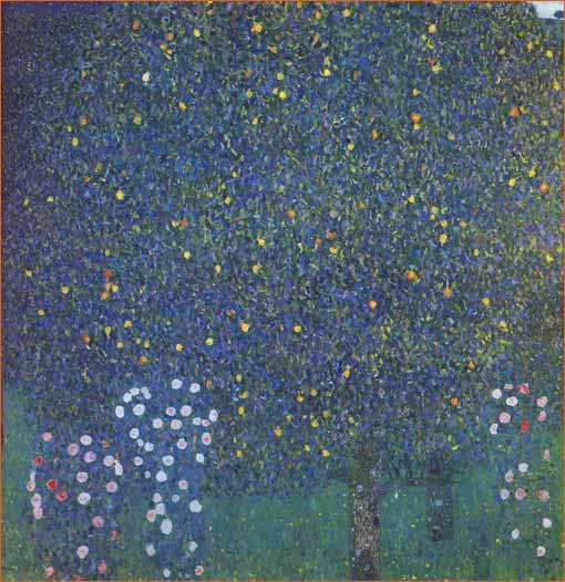 Rosier sous les arbres de Gustav Klimt.