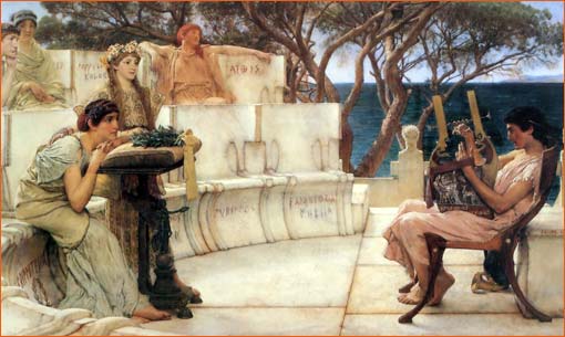 Sapho et Alcaeus de Sir Lawrence Alma-Tadema.