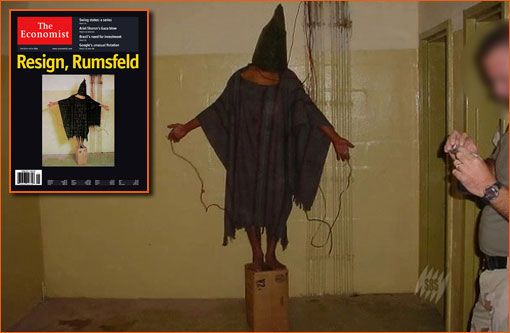 Photographie d'Abou Ghraib pour la couverture de The Economist.