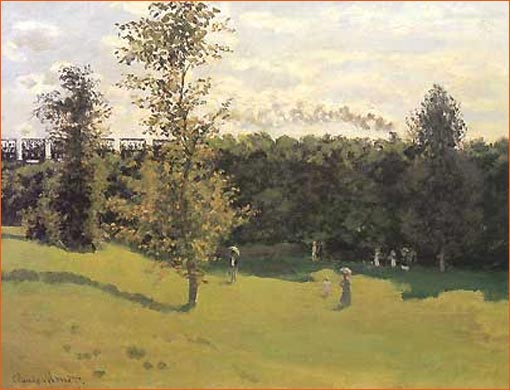 Train dans la campagne de Claude Monet.