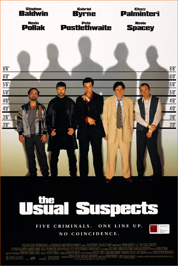 Usual Suspects de Bryan Singer (1995).