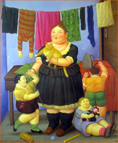La Viuda de Fernando Botero.