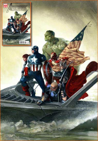 Washington crossing the Delaware selon Gabriele Dell'Otto.