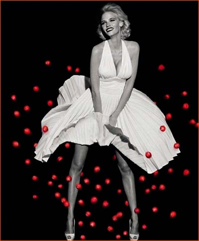 Lara Stone pourla Red Nose Day.