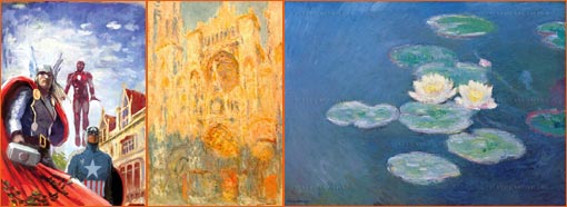 Avengers Assemble #2 de Stéphanie Hans à la manière de Claude Monet