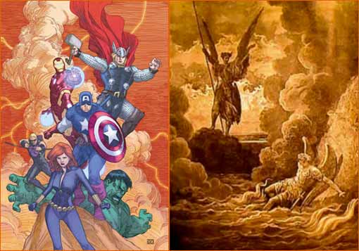 X-Men #27 de Khoi Pham à la manière de Gustave Doré.
