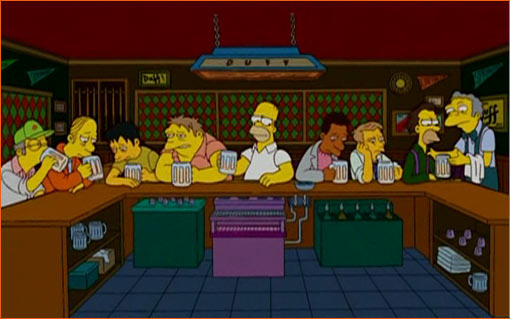 La Cène / Les Simpson.