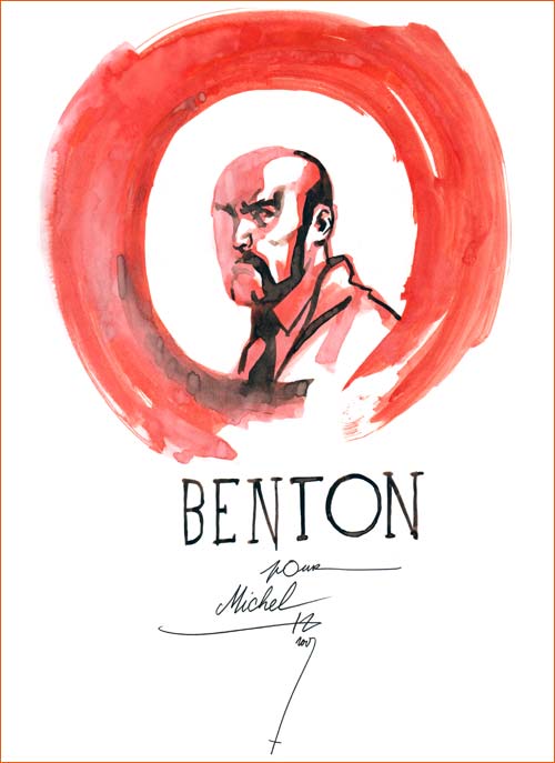 Dédicace Stéphane Perger (Sir Arthur Benton).