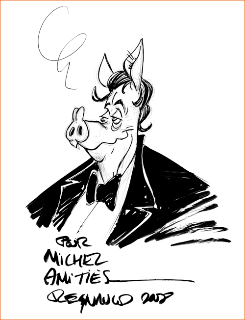 Dédicace de Pascal Regnauld (Canardo).
